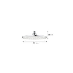 Regadera Bau Cosmopolitan 200 ABS Cromo GROHE