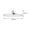 Regadera Bau Cosmopolitan 200 ABS Cromo GROHE