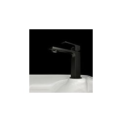 Monomando Corto para lavabo negro mate Row Tecnobath TB41.011