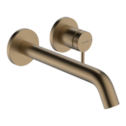 Tecturis S Mezclador monomando de lavabo empotrado con caño 22.5 cm Bronce Cepillado Hansgrohe 73351140 Essentials