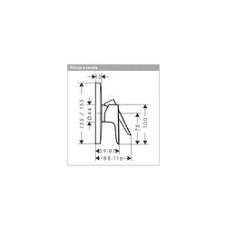 Monomando Ducha Talis E Cromo Hansgrohe 71765000 Essentials
