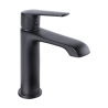 Monomando Corto para Lavabo LIA Negro Urrea 100CL.2