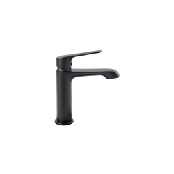 Monomando Corto para Lavabo LIA Negro Urrea 100CL.2