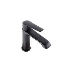 Monomando Corto para Lavabo LIA Negro Urrea 100CL.2